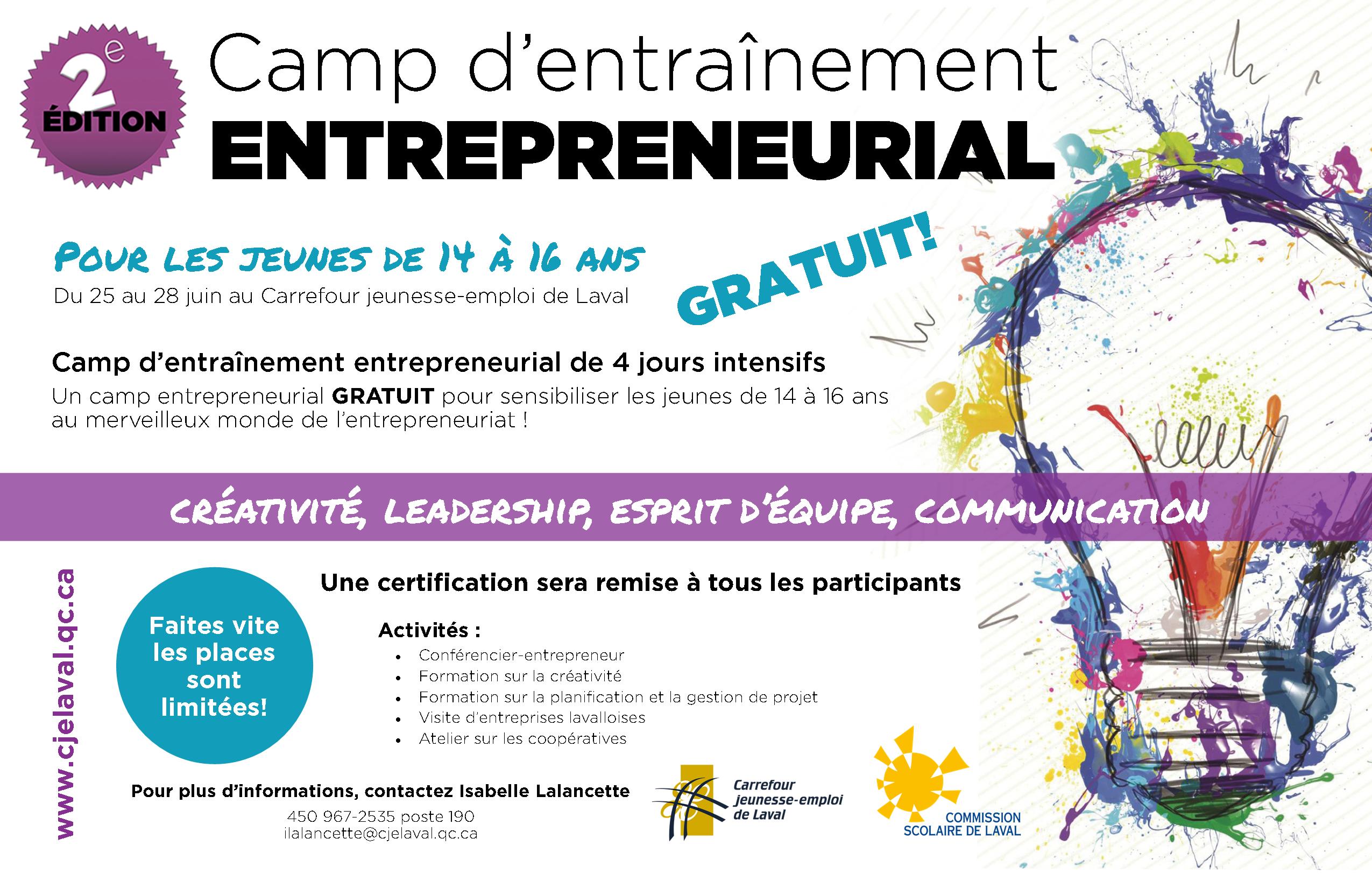 Camp d’entraînement entrepreneurial